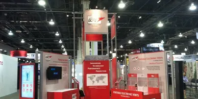 A booth with several different types of displays.