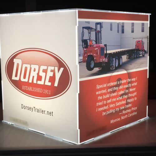 A box that has a picture of a truck on it.